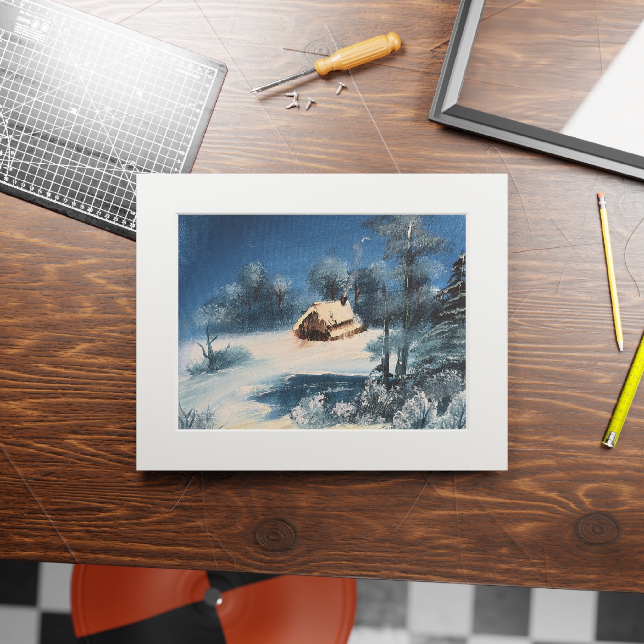 Isolated Cabin-Fine Art Print