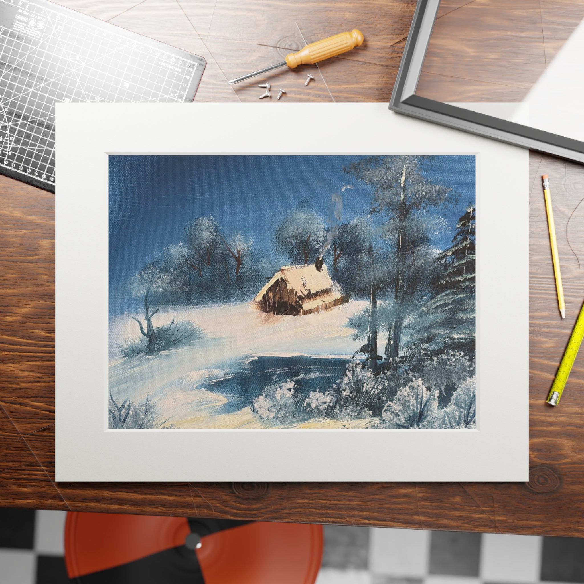 Isolated Cabin-Fine Art Print