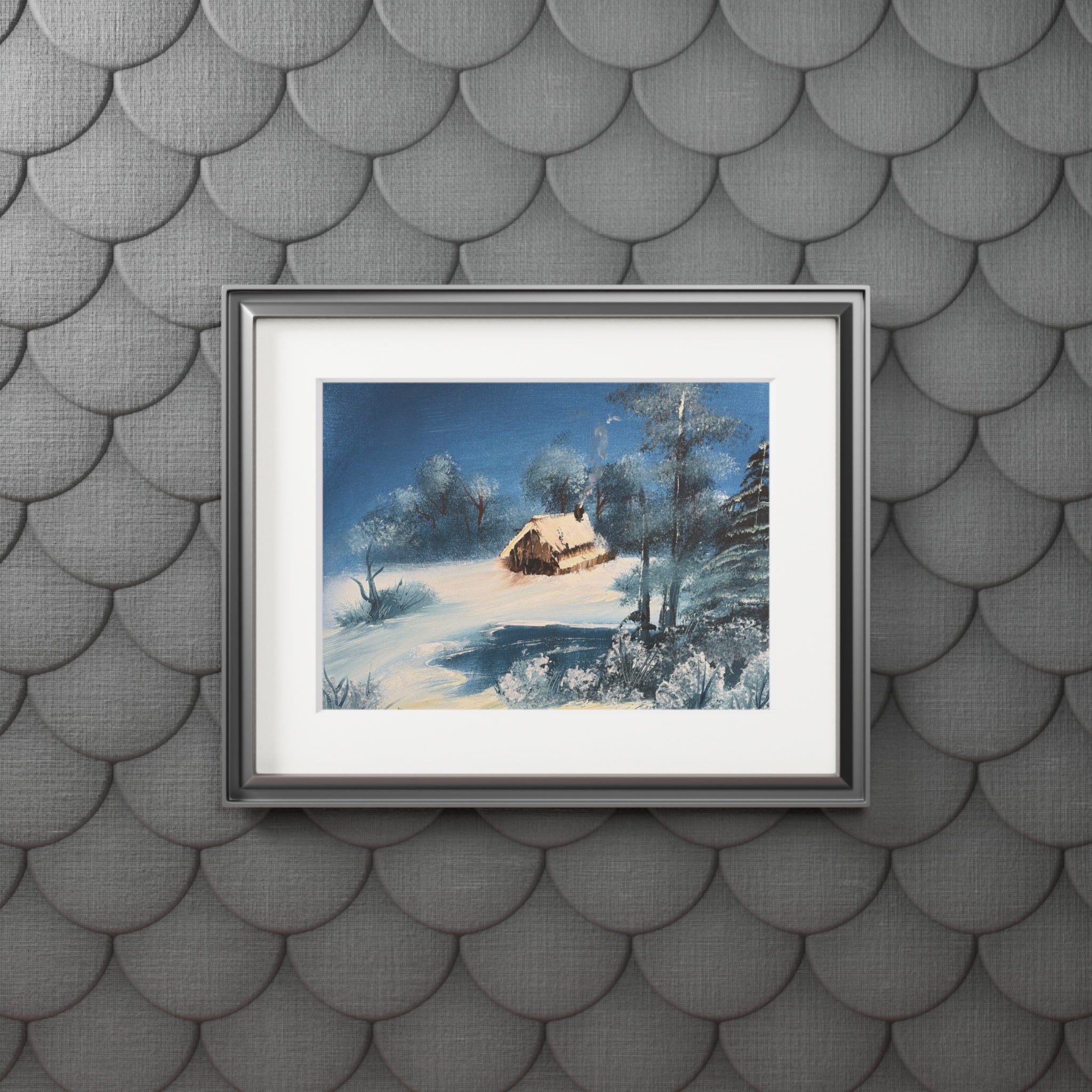Isolated Cabin-Fine Art Print