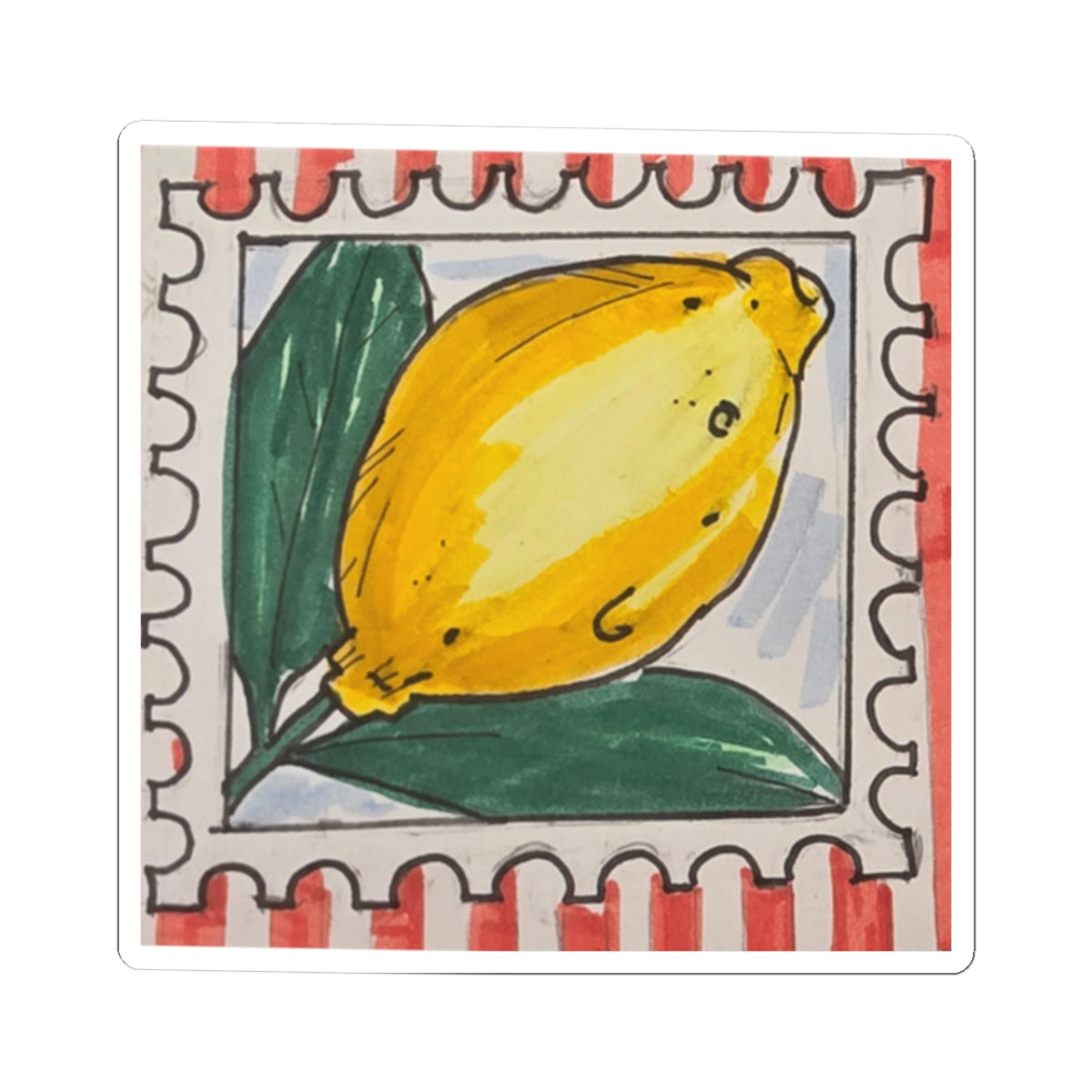 Lemon Stamp Sticker