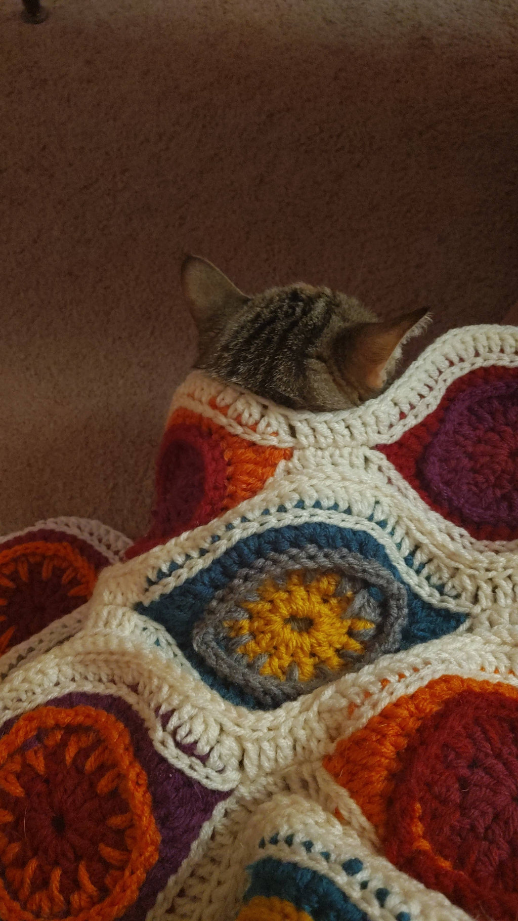 Retro Ornament Crochet Blanket